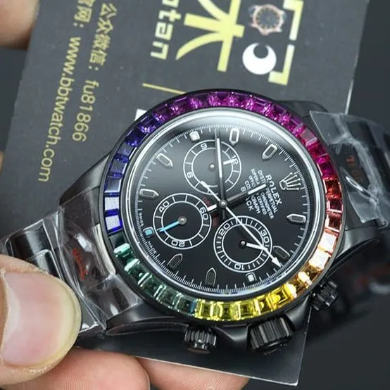 NOOB Hall of Fame watch rolex top daytona 4130 movement blaken modification models