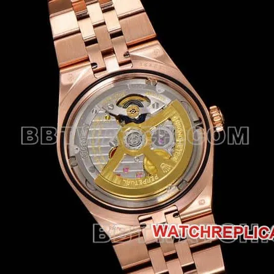 ES factory Rolex land type 1:1top-tier replicarose goldwhite dialdiamond bezel127285front live photo