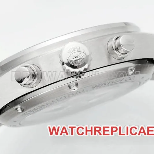 IWC collectible watch APS factory pilot green dialchronograph69385movementsteel bracelet caseback live photo