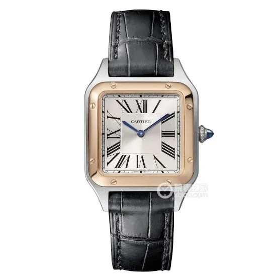 F1 factory Cartier Santos 1:1super clonesilver dialrose gold circle trumpet W2SA0012side live photo