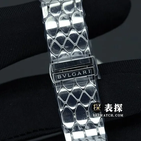 BV factory Bvlgari1:1top-tier watch ladies white dial gold needle steel bracelet model pictures and prices front live photo