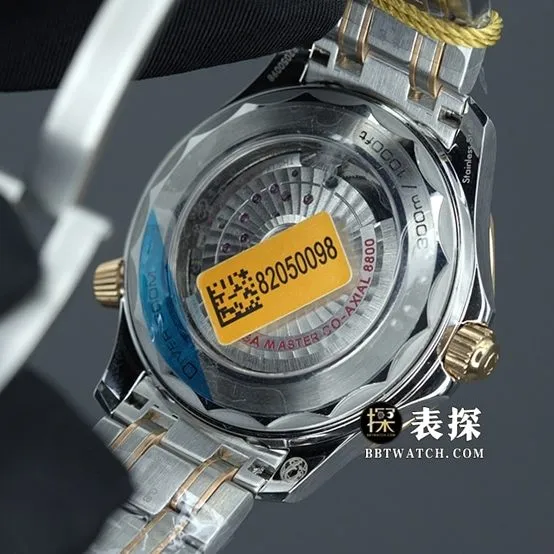 VS FactoryOmegaSeamaster300Mtop-tier watch men's rose gold black steel bracelet picture and priceside live photo
