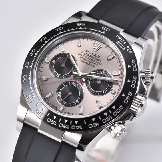 Factory C Rolex Daytona cement gray rubber model M116519ln-0027side live photo