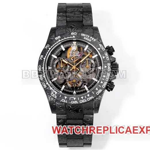 1:1replica watch TWF factory RolexDaytona carbon fiber modified custom yellow front live photo