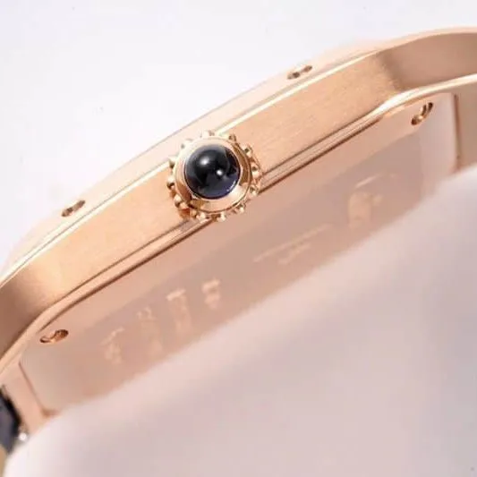 Cartier watch Cartier Santos SANTOS-DUMONT series WSSA0022 couple watch detail shots