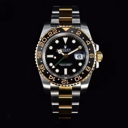 Big factory high-quality replicaV9Rolex indirect black dialGMT-MasterGMT full series watch front view